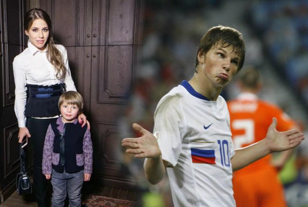 Юлия Барановская всячески привлекает внимание Аршавина с помощью младшего сына
            
            