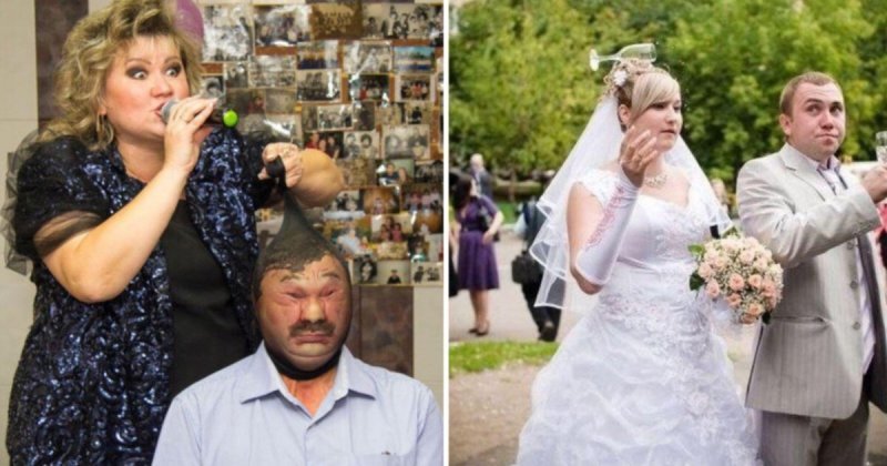 20 забавных свадебных кадров: кто во что горазд (21 фото)