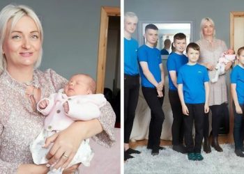 В Британии мать десяти мальчиков впервые родила девочку (5 фото) В Британии мать десяти мальчиков впервые родила девочку (5 фото)