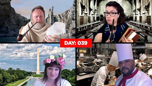 Сотрудники нашли способ сделать дистанционные совещания интересными (32 фото)