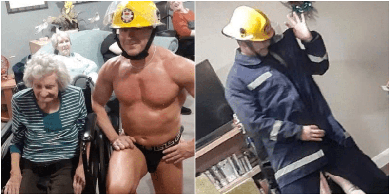 Бабуля заказала стриптиз прямо в дом престарелых, исполнив давнюю мечту (5 фото)