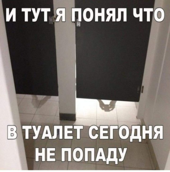 И тут я понял, что в туалет сегодня не попаду.