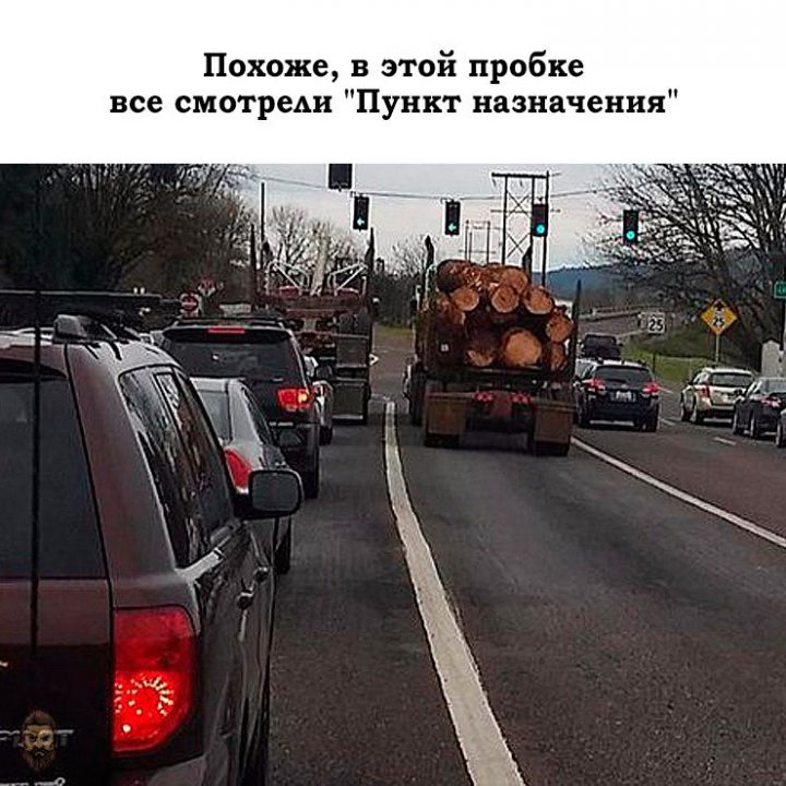 Похоже, в этой пробке все смотрели "Пункт назначения".