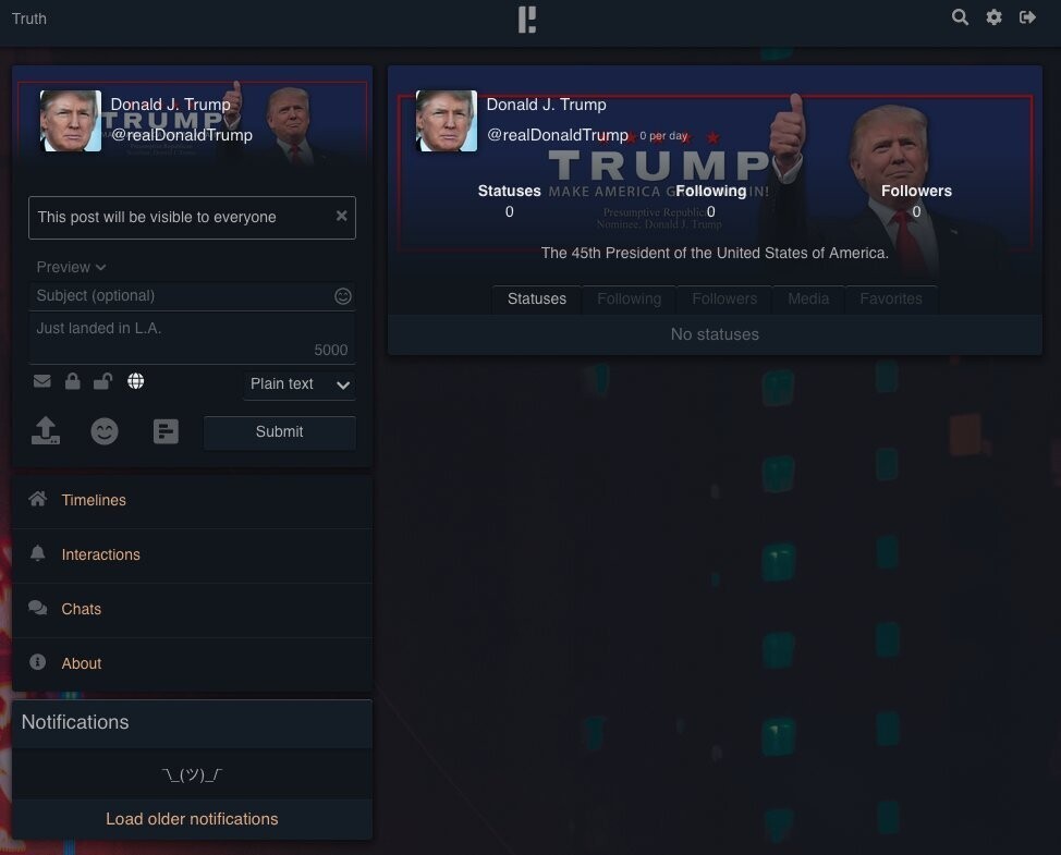 Cоцсеть Трампа Truth Social взломали за 2 часа (13 фото + 1 видео)