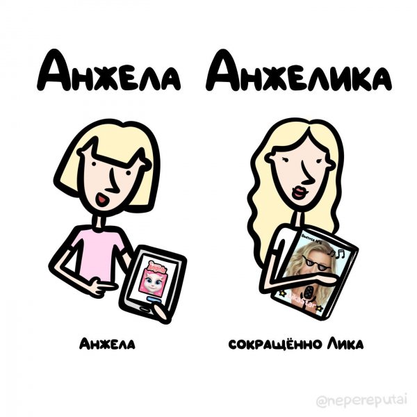 Подсказки для людей, которые постоянно путают имена (13 фото) Подсказки для людей, которые постоянно путают имена (13 фото)