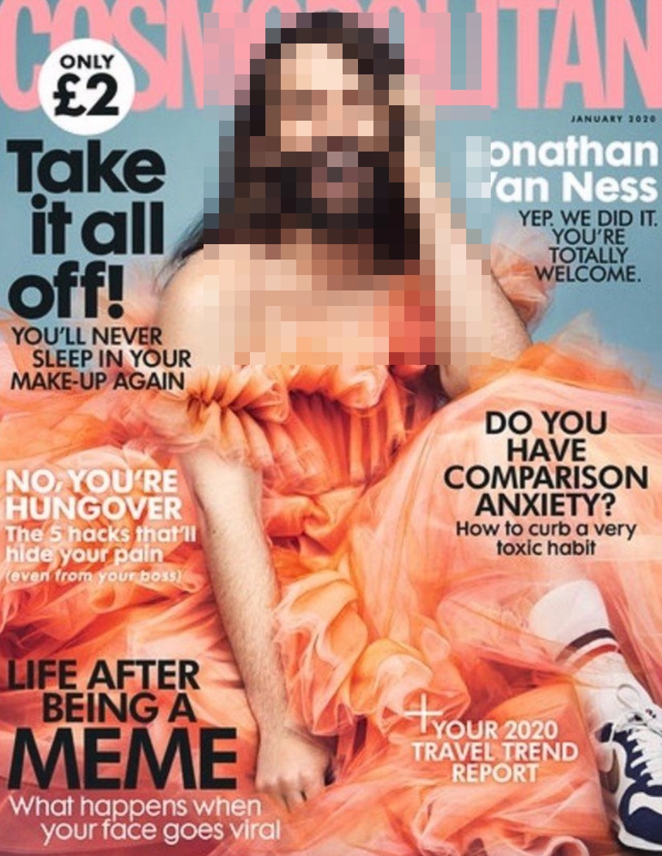 На обложке Cosmopolitan впервые за 35 лет появился мужчина