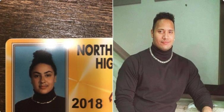 Школьники в Мичигане стали фотографироваться на пропуск в образе звёзд и героев мемов (20 фото) Школьники в Мичигане стали фотографироваться на пропуск в образе звёзд и героев мемов (20 фото)