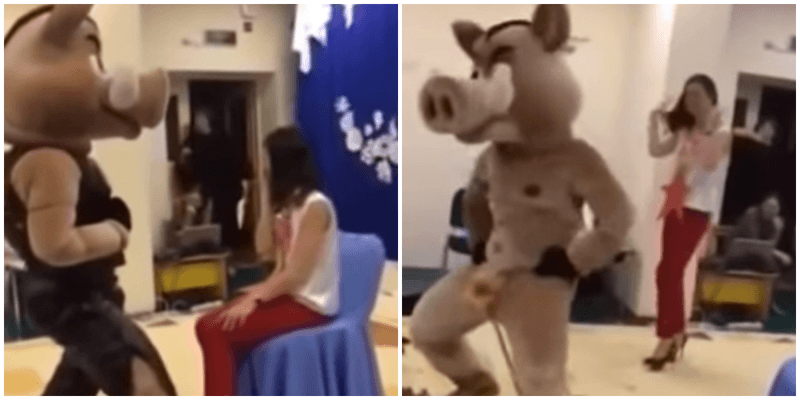 В детском саду Сургута кабан станцевал настоящий стриптиз (3 фото + 1 видео)