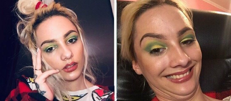 Разоблачение века. Фото девушек в Instagram и реальной жизни (21 фото)