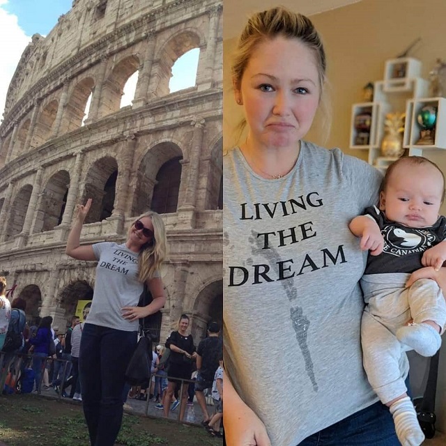 Подборка фото из категории "До рождения ребенка и после" (20 фото)