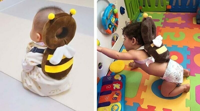 Эти потрясающие «рюкзаки» защищают головы малышей при падении (18 фото)