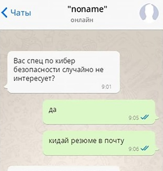 Настоящий "специалист" по кибербезопасности (скриншот) Настоящий "специалист" по кибербезопасности (скриншот)