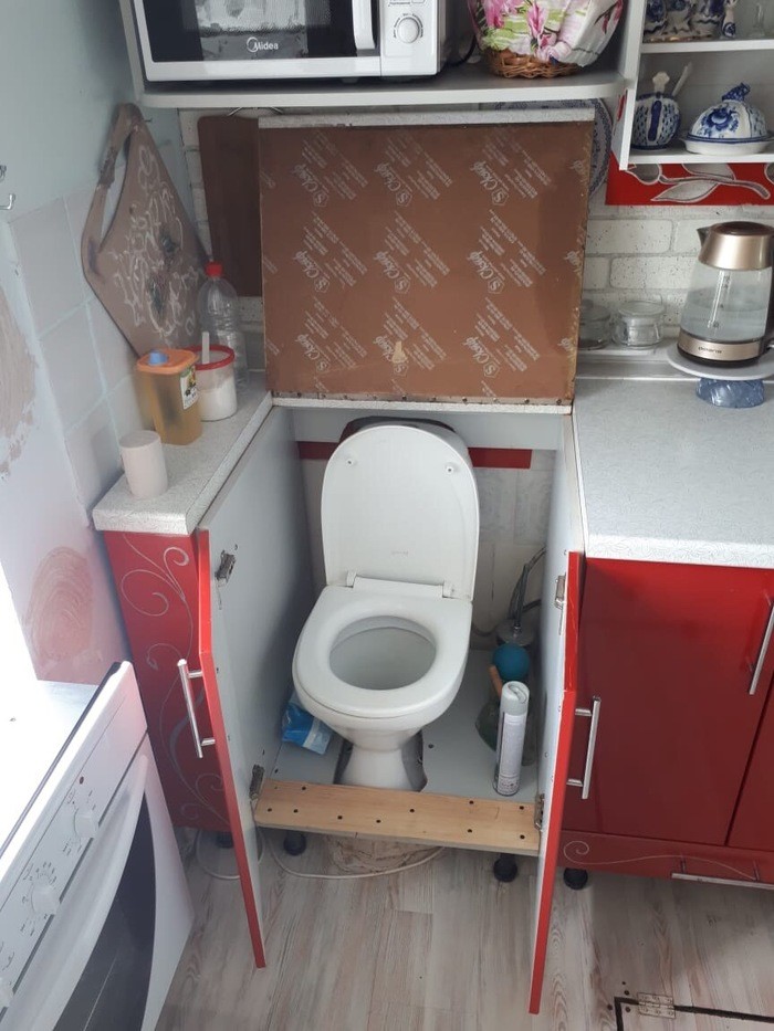 Кухня превращается, превращается кухня... (2 фото)