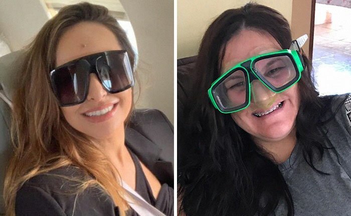 Бразильянка инсценирует гламурные фотографии, доводя их до абсурда (31 фото)