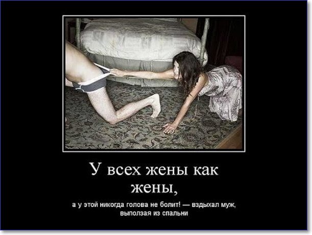 Демотиваторы пошлые про женщин (150 демок)