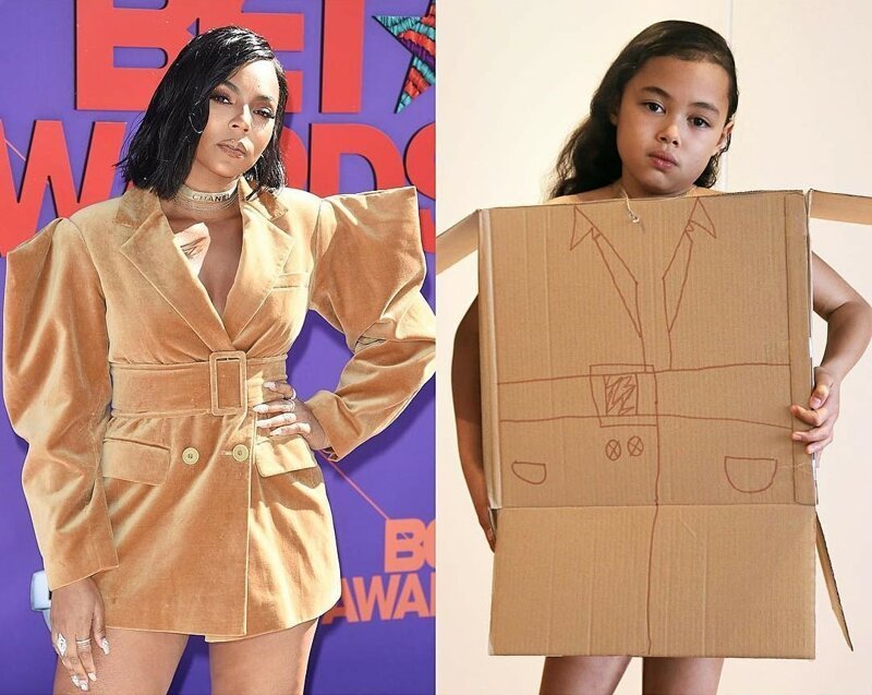 Малышка из Австралии копирует образы звёзд, создавая «дизайнерские» вещи из капусты, тёрки и скотча (23 фото)