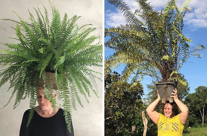 Бразильянка инсценирует гламурные фотографии, доводя их до абсурда (31 фото)