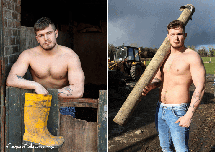 На радость девушкам: ирландские фермеры вместе с животным снялись для нового календаря (13 фото)