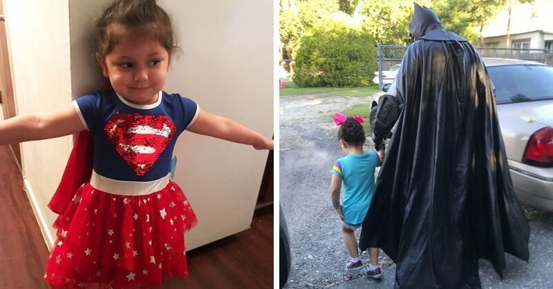 Девочку обижали в садике, но у неё нашёлся защитник. И не кто-то там, а сам Бэтмен! (7 фото)