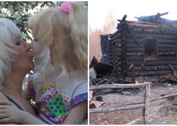Мать, державшая 10 лет взаперти троих детей, подожгла дом и покончила с собой (4 фото)